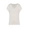 Camiseta oversize reciclada mujer NS312. Color marfil.