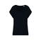 Camiseta oversize reciclada mujer NS312. Color negro.