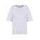 Camiseta oversize orgánica mujer NS313. Color blanco.