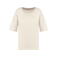 Camiseta oversize orgánica mujer NS313. Color marfil.