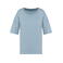 Camiseta oversize orgánica mujer NS313. Color aguamarina.