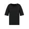 Camiseta oversize orgánica mujer NS313. Color negro.