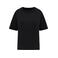 Camiseta oversize sostenible mujer NS327. Color negro lavado.