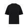 Camiseta oversize sostenible mujer NS327. Color negro lavado.