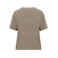Camiseta tejido Terry Towel reciclada mujer NS328. Color café crema.