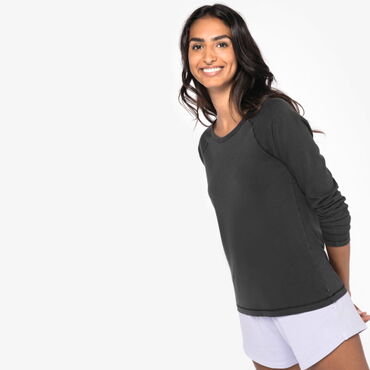 Camiseta de manga larga org&aacute;nica mujer NS339