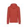 Sudadera capucha unisex NS401. Color pimentón.