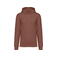 Sudadera capucha unisex NS401. Color siena.