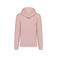 Sudadera capucha unisex NS401. Color rosa pétalo.