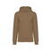 Sudadera capucha unisex NS401. Color camel oscuro.