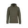 Sudadera capucha unisex NS401. Color caqui orgánico.