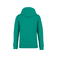 Sudadera capucha unisex NS401. Color verde piedra.