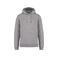Sudadera capucha unisex NS401. Color gris lunar jaspeado.