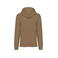 Sudadera capucha unisex NS401. Color camel oscuro.