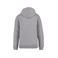 Sudadera capucha unisex NS401. Color gris lunar jaspeado.