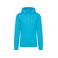 Sudadera capucha unisex NS401. Color turquesa claro.