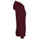 Sudadera capucha unisex NS401. Color cereza oscura.