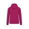 Sudadera capucha unisex NS401. Color morado cereza.
