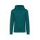 Sudadera capucha unisex NS401. Color verde pavo real.