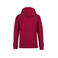 Sudadera capucha unisex NS401. Color rojo hibisco.