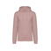 Sudadera capucha unisex NS401. Color rosa pétalo.