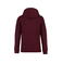 Sudadera capucha unisex NS401. Color cereza oscura.