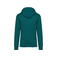Sudadera capucha unisex NS401. Color verde pavo real.