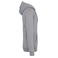 Sudadera capucha unisex NS401. Color gris lunar jaspeado.
