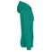 Sudadera capucha unisex NS401. Color verde piedra.