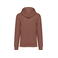 Sudadera capucha unisex NS401. Color siena.