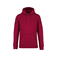 Sudadera capucha unisex NS401. Color rojo hibisco.