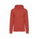 Sudadera capucha unisex NS401. Color pimentón.