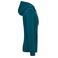 Sudadera capucha y cremallera reciclada unisex NS402. Color verde pavo real.