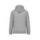 Sudadera capucha y cremallera reciclada unisex NS402. Color gris lunar jaspeado.