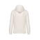 Sudadera capucha y cremallera reciclada unisex NS402. Color marfil.