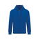 Sudadera capucha y cremallera reciclada unisex NS402. Color azul marino.