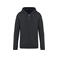 Sudadera capucha y cremallera reciclada unisex NS402. Color gris hierro.