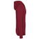 Sudadera capucha y cremallera reciclada unisex NS402. Color rojo hibisco.