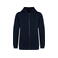 Sudadera capucha y cremallera reciclada niño NS405. Color azul marino.