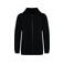 Sudadera capucha y cremallera reciclada niño NS405. Color negro.