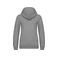 Sudadera capucha y cremallera reciclada niño NS405. Color gris lunar jaspeado.