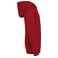 Sudadera capucha y cremallera reciclada niño NS405. Color rojo hibisco.