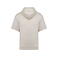 Sudadera capucha sostenible unisex NS406. Color marfil.
