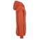 Sudadera oversize con capucha reciclada unisex NS408. Color ladrillo quemado.