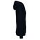 Sudadera oversize con capucha reciclada unisex NS408. Color negro.