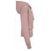 Sudadera capucha y cremallera reciclada mujer NS409. Color rosa pétalo.