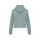 Sudadera capucha y cremallera reciclada mujer NS409. Color verde jade.