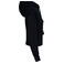 Sudadera capucha y cremallera reciclada mujer NS409. Color negro.