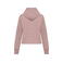 Sudadera capucha y cremallera reciclada mujer NS409. Color rosa pétalo.