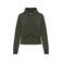 Sudadera capucha y cremallera reciclada mujer NS409. Color caqui orgánico.